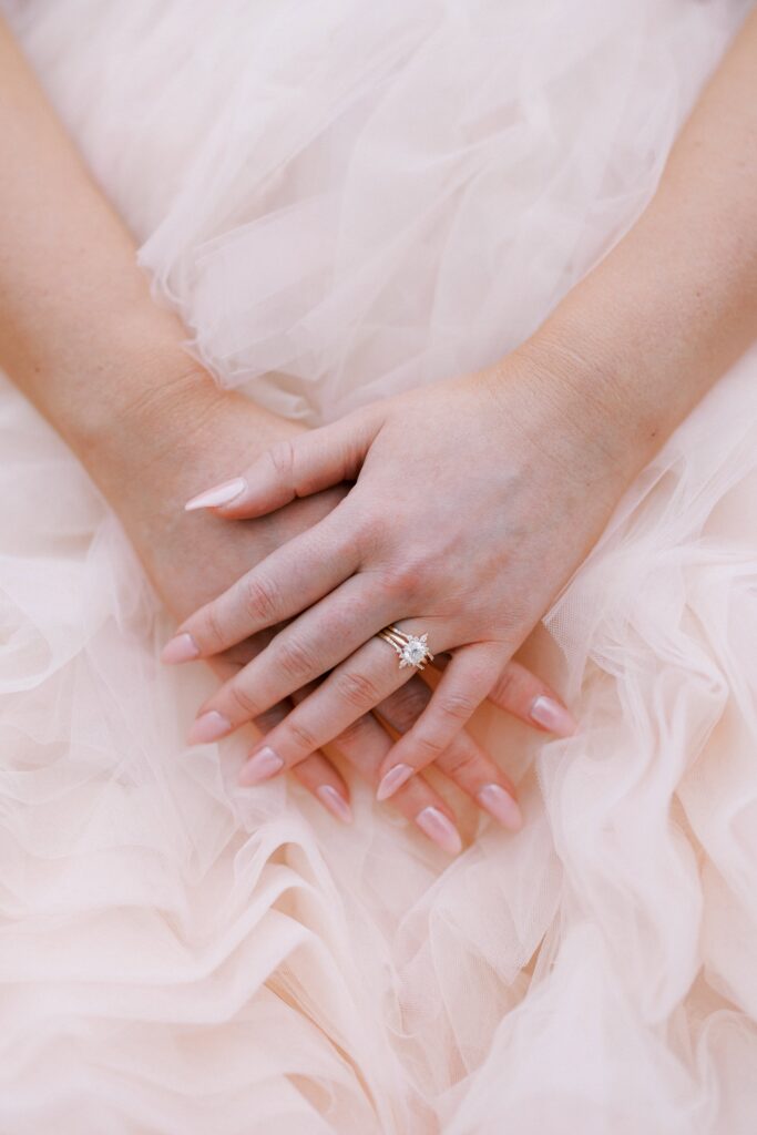close up of the bride's wedding ring at The Springs Event Venue Waxahachie