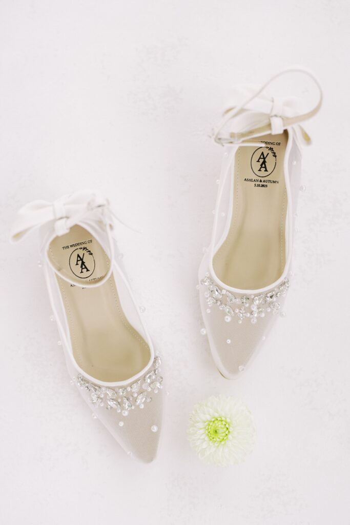 bridal shoes for a Lakeview Hills Wedding